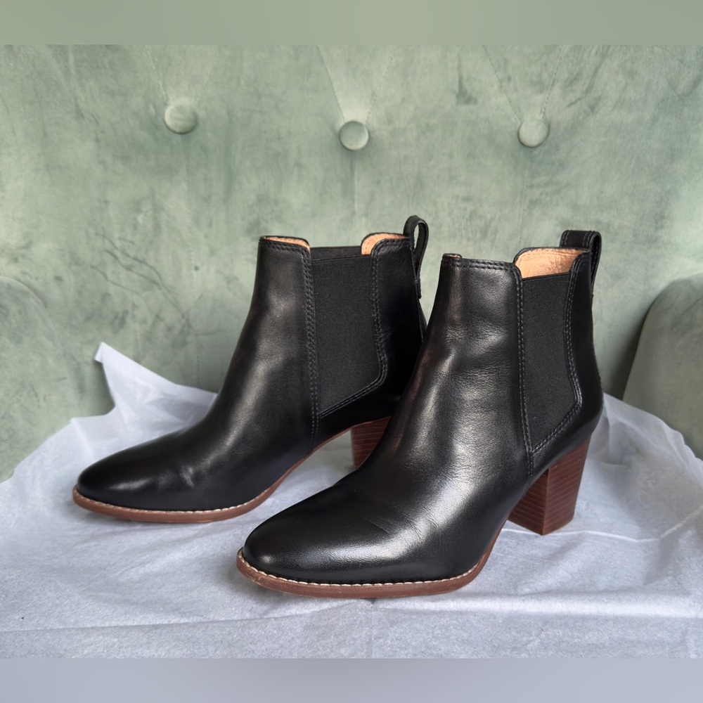 Madewell The Regan Chelsea Boot black leather excellent condition 6.5